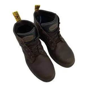 Dr. Martens Ledger Slip Resistant Leather Work Boot Safety Shoe Men Size 12 Ledger Slip Resistant Leather Work Boots in Dark Brown | Dr  main image 2